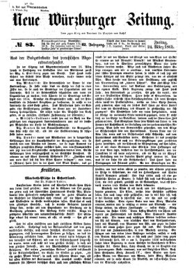 Neue Würzburger Zeitung Freitag 24. März 1865