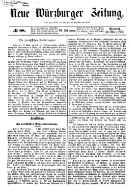 Neue Würzburger Zeitung Mittwoch 29. März 1865