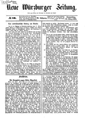 Neue Würzburger Zeitung Donnerstag 30. März 1865