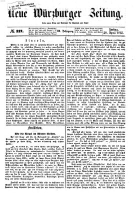 Neue Würzburger Zeitung Freitag 28. April 1865