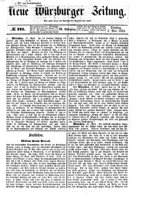 Neue Würzburger Zeitung Dienstag 2. Mai 1865