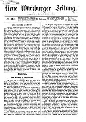 Neue Würzburger Zeitung Freitag 12. Mai 1865