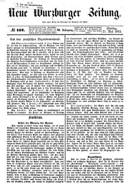 Neue Würzburger Zeitung Dienstag 23. Mai 1865