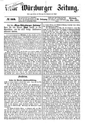 Neue Würzburger Zeitung Mittwoch 24. Mai 1865