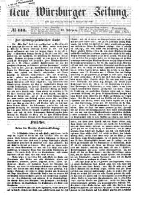 Neue Würzburger Zeitung Donnerstag 25. Mai 1865