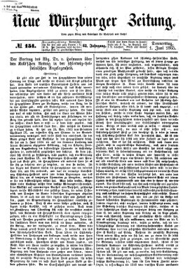 Neue Würzburger Zeitung Donnerstag 1. Juni 1865