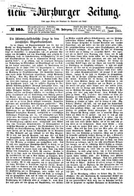 Neue Würzburger Zeitung Samstag 17. Juni 1865