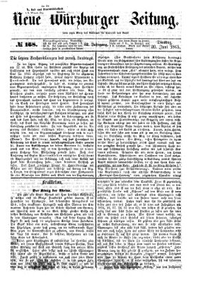 Neue Würzburger Zeitung Dienstag 20. Juni 1865