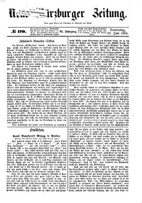 Neue Würzburger Zeitung Donnerstag 22. Juni 1865