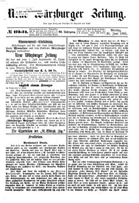 Neue Würzburger Zeitung Montag 26. Juni 1865