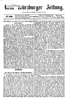 Neue Würzburger Zeitung Mittwoch 28. Juni 1865