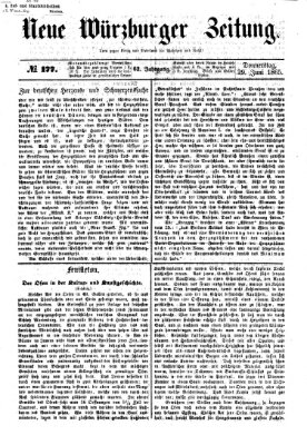 Neue Würzburger Zeitung Donnerstag 29. Juni 1865