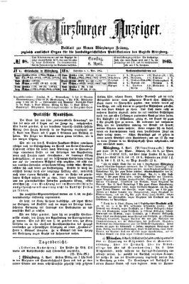 Würzburger Anzeiger (Neue Würzburger Zeitung) Samstag 8. April 1865