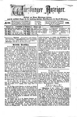 Würzburger Anzeiger (Neue Würzburger Zeitung) Sonntag 14. Mai 1865