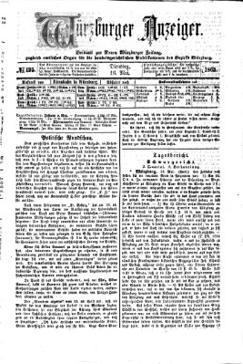 Würzburger Anzeiger (Neue Würzburger Zeitung) Dienstag 16. Mai 1865