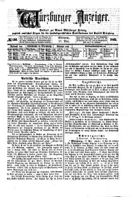 Würzburger Anzeiger (Neue Würzburger Zeitung) Mittwoch 17. Mai 1865