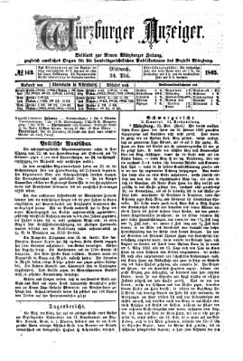 Würzburger Anzeiger (Neue Würzburger Zeitung) Mittwoch 24. Mai 1865