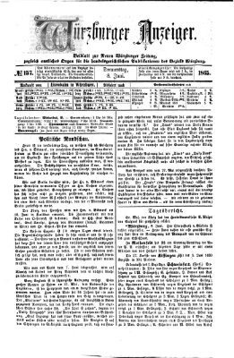 Würzburger Anzeiger (Neue Würzburger Zeitung) Donnerstag 8. Juni 1865