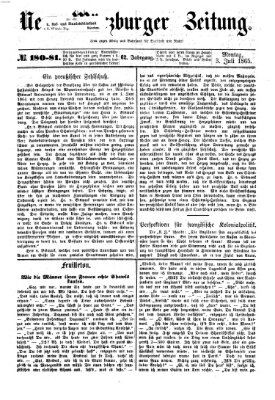 Neue Würzburger Zeitung Montag 3. Juli 1865