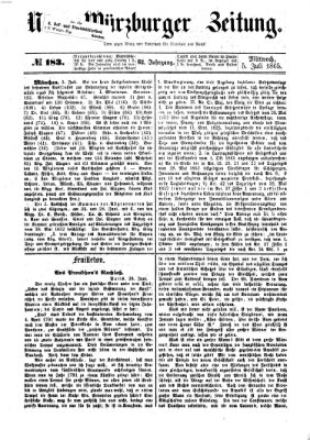 Neue Würzburger Zeitung Mittwoch 5. Juli 1865