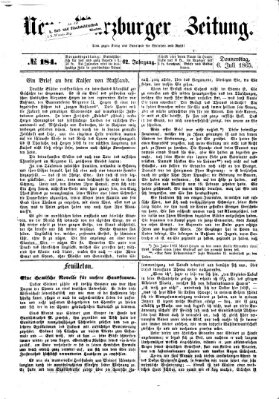 Neue Würzburger Zeitung Donnerstag 6. Juli 1865