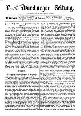 Neue Würzburger Zeitung Montag 10. Juli 1865