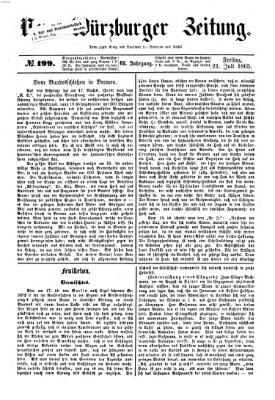 Neue Würzburger Zeitung Freitag 21. Juli 1865