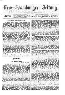 Neue Würzburger Zeitung Mittwoch 2. August 1865