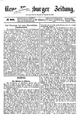 Neue Würzburger Zeitung Donnerstag 3. August 1865