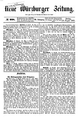 Neue Würzburger Zeitung Freitag 18. August 1865