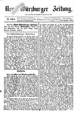 Neue Würzburger Zeitung Donnerstag 24. August 1865