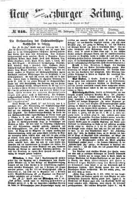 Neue Würzburger Zeitung Dienstag 5. September 1865