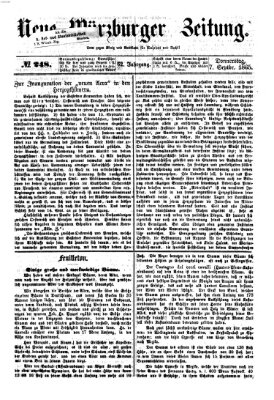 Neue Würzburger Zeitung Donnerstag 7. September 1865