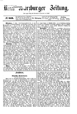 Neue Würzburger Zeitung Freitag 8. September 1865