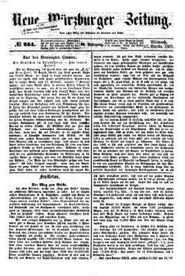 Neue Würzburger Zeitung Mittwoch 13. September 1865