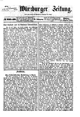 Neue Würzburger Zeitung Montag 18. September 1865