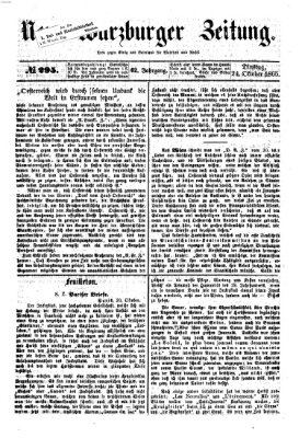 Neue Würzburger Zeitung Dienstag 24. Oktober 1865