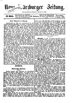 Neue Würzburger Zeitung Donnerstag 2. November 1865