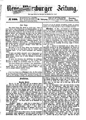 Neue Würzburger Zeitung Samstag 18. November 1865