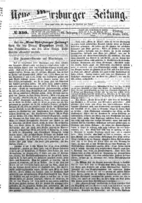 Neue Würzburger Zeitung Dienstag 28. November 1865