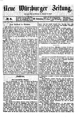 Neue Würzburger Zeitung Samstag 6. Januar 1866