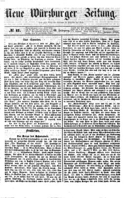 Neue Würzburger Zeitung Mittwoch 17. Januar 1866