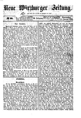 Neue Würzburger Zeitung Donnerstag 18. Januar 1866