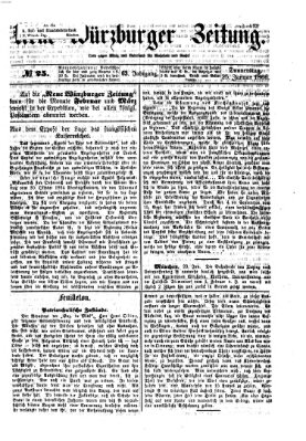 Neue Würzburger Zeitung Donnerstag 25. Januar 1866