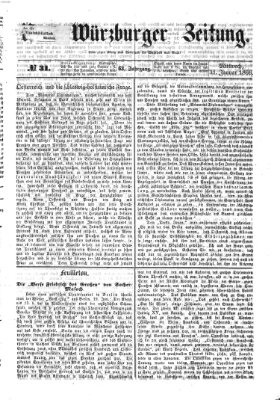 Neue Würzburger Zeitung Mittwoch 31. Januar 1866