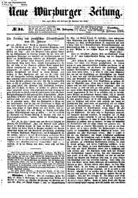 Neue Würzburger Zeitung Samstag 3. Februar 1866