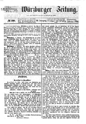 Neue Würzburger Zeitung Donnerstag 8. Februar 1866