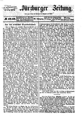 Neue Würzburger Zeitung Montag 12. Februar 1866