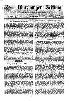 Neue Würzburger Zeitung Dienstag 13. Februar 1866