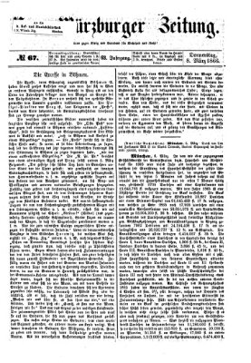 Neue Würzburger Zeitung Donnerstag 8. März 1866